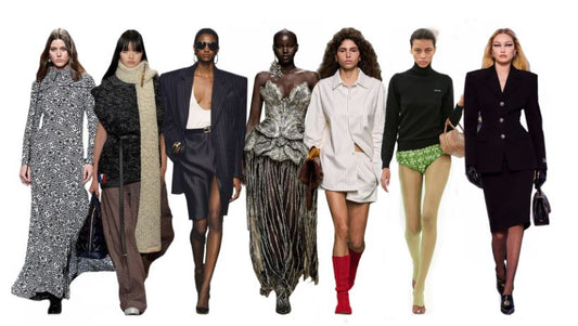 autumn winter 2023 vivian westwood floral sequin sheer lingerie blazer black coat white shirt