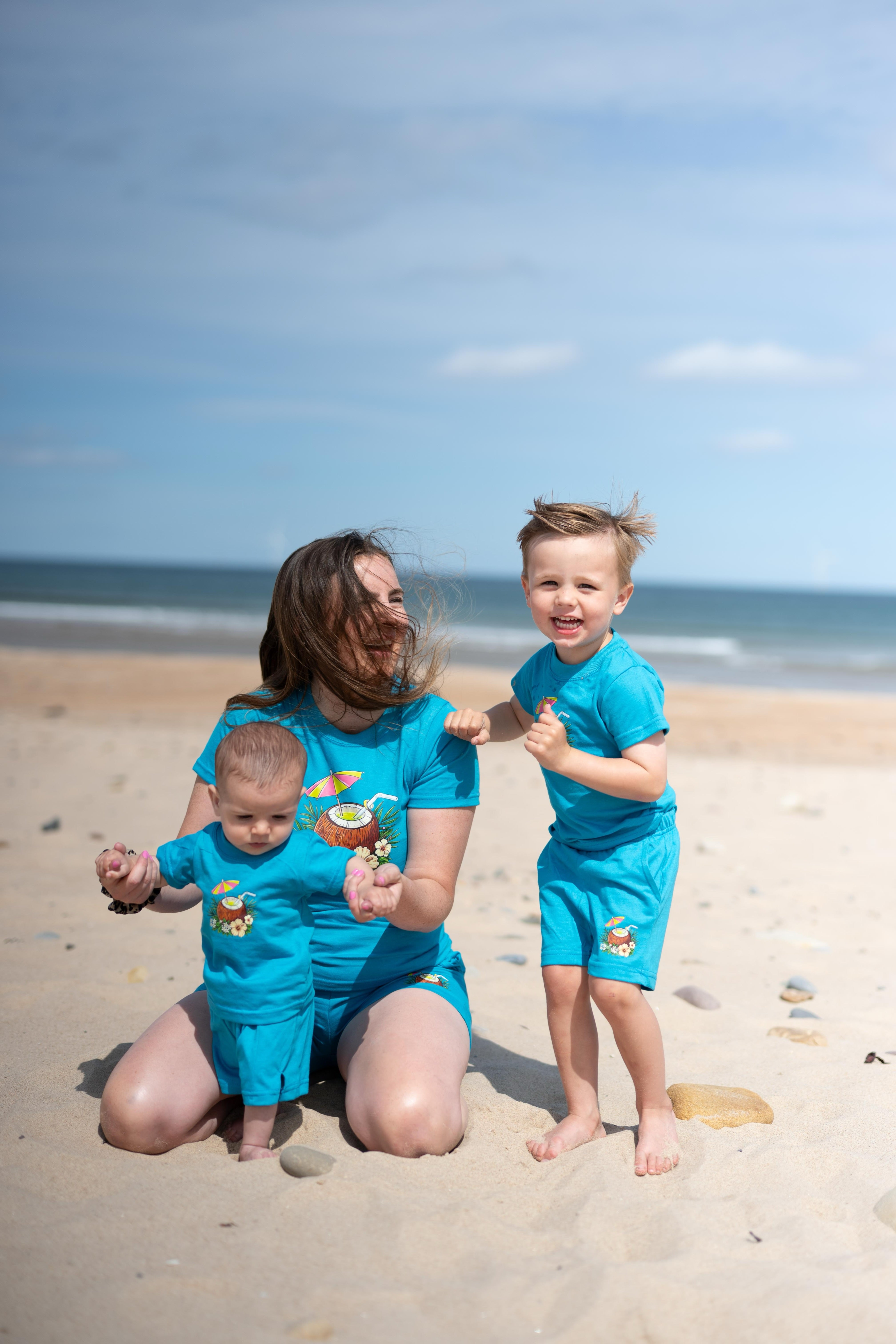 Blue Coconut Shorts - Kids