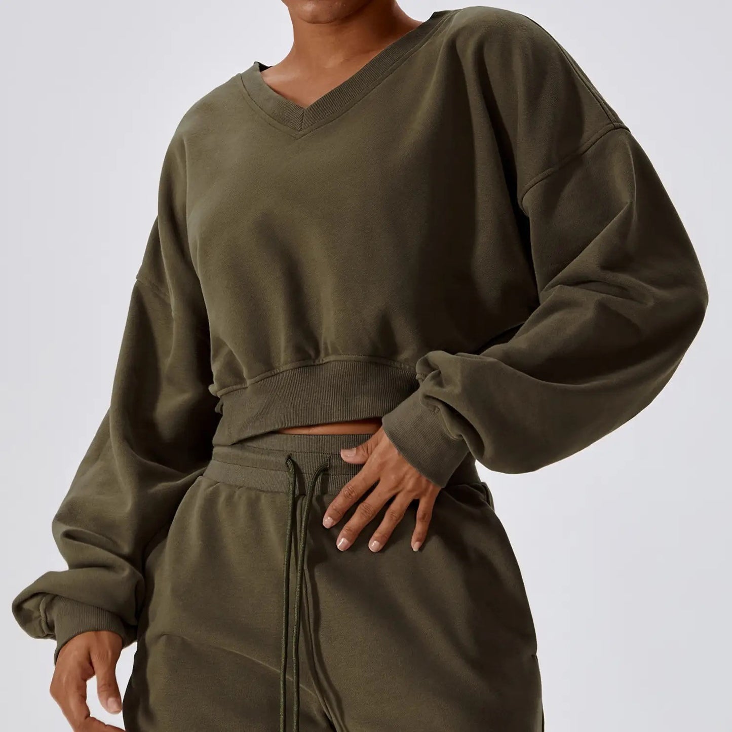 Oversized Crop Jumper and Shorts - 4 Colour Ways