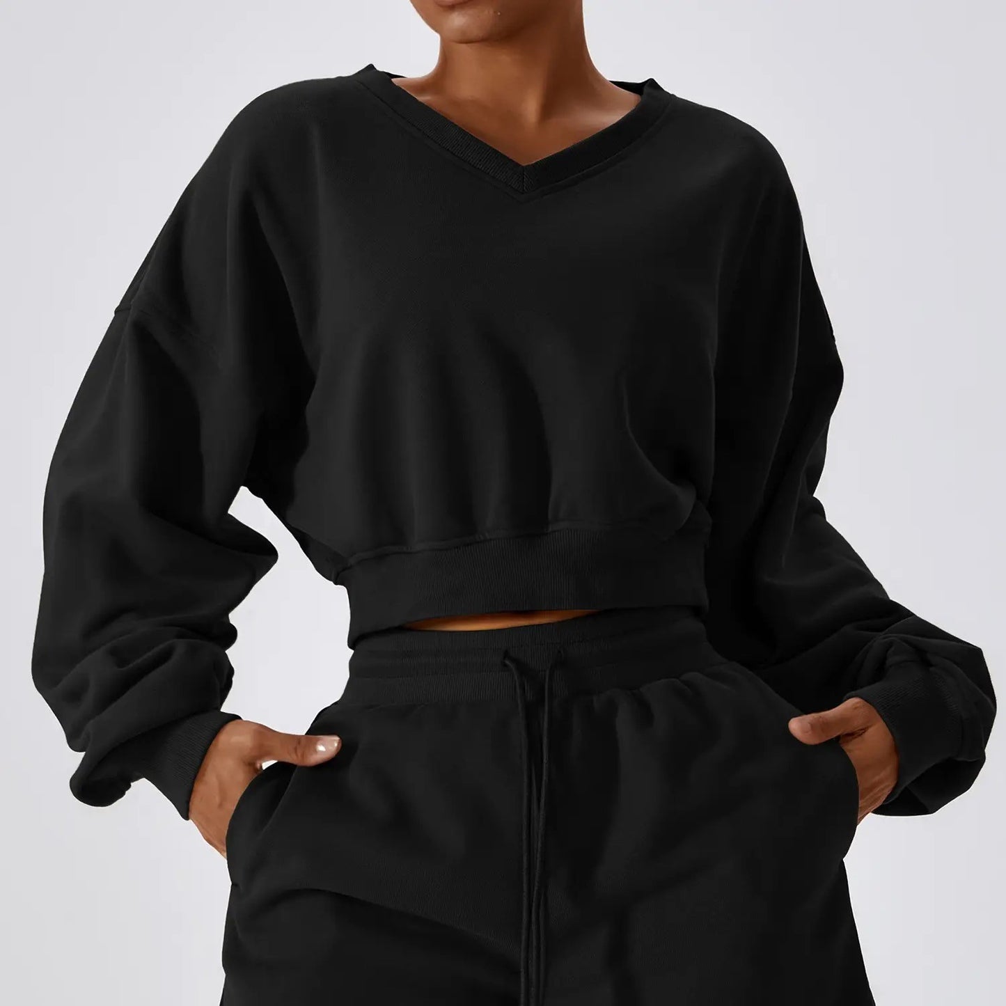 Oversized Crop Jumper and Shorts - 4 Colour Ways