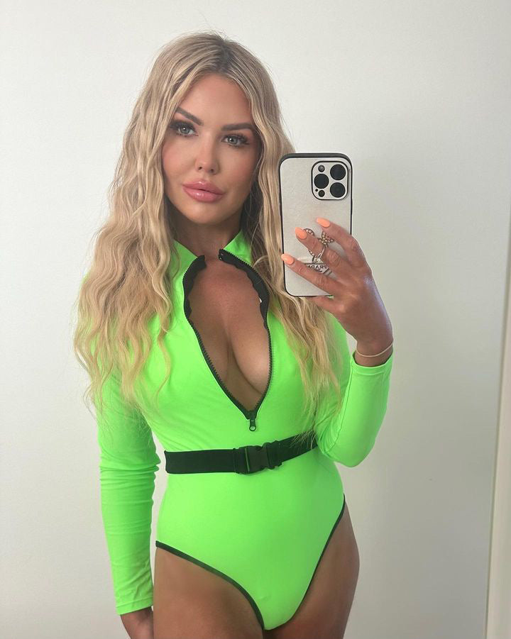 The Bae-Watch Swimsuit in Pink or Green