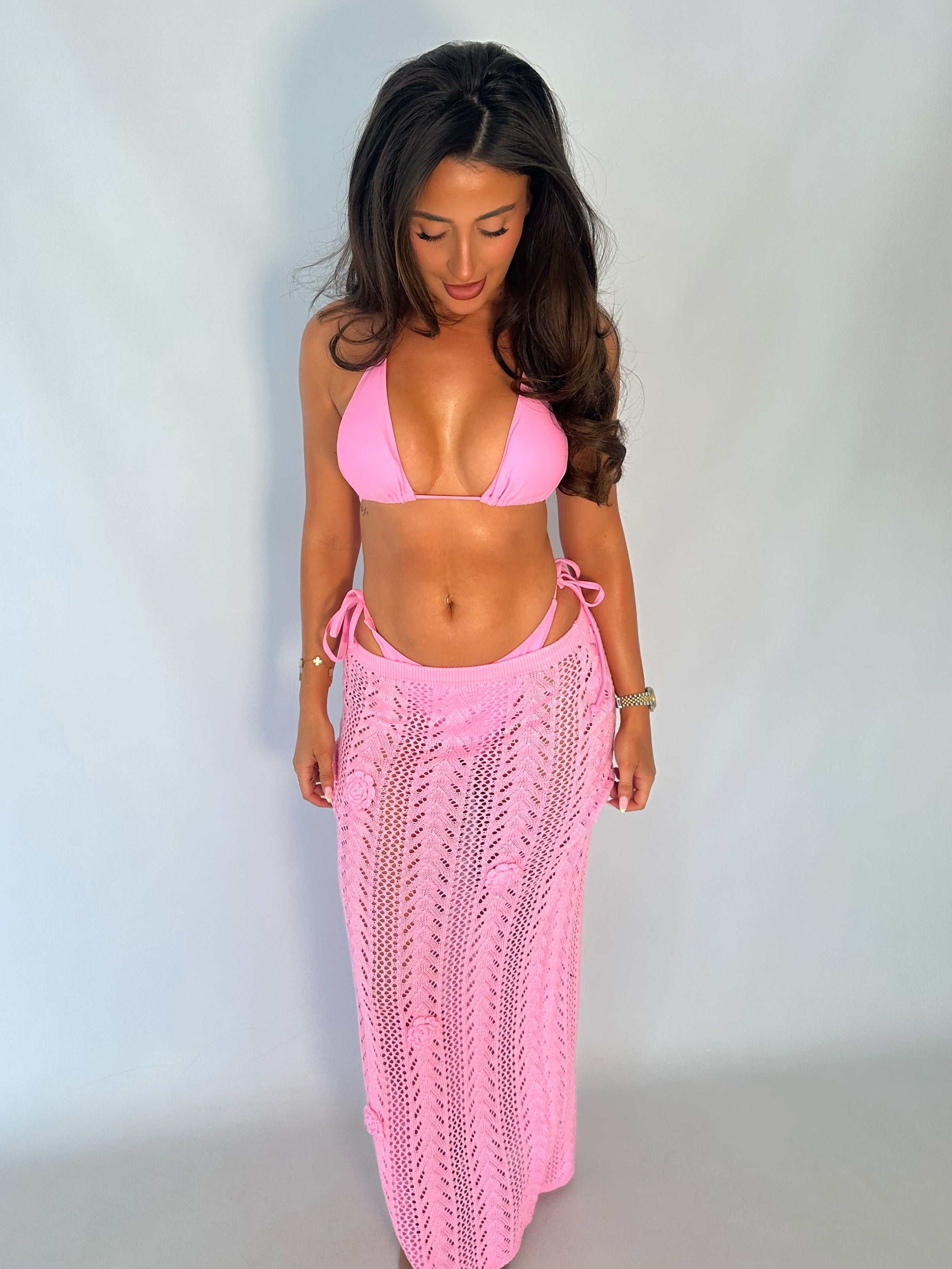 The Marbella Pink Bikini Set