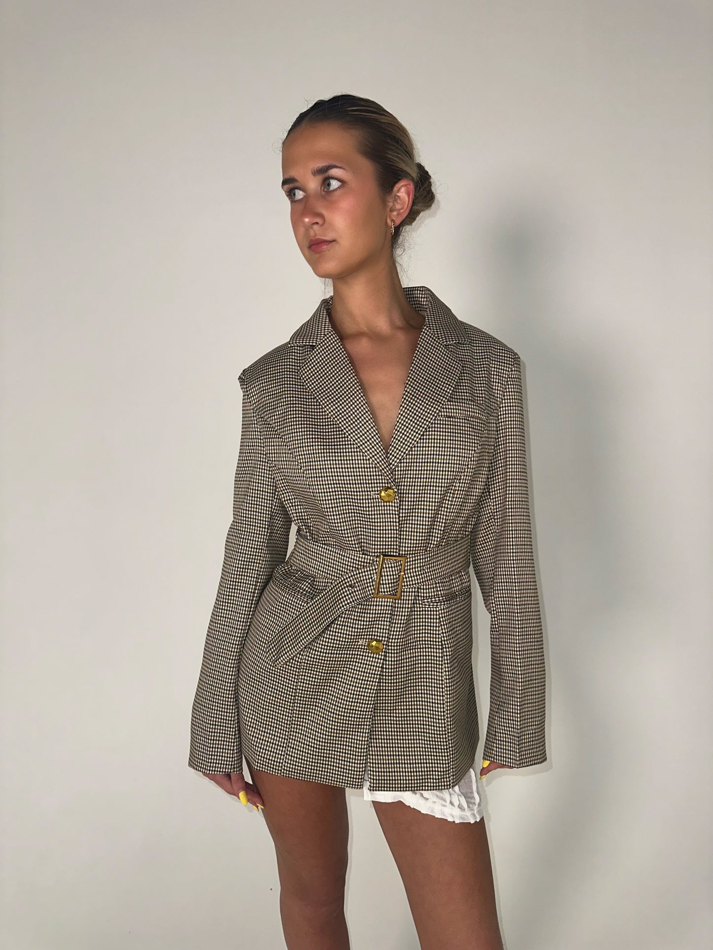 Tweed Style Fitted Blazer