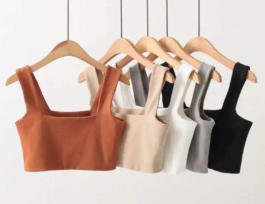 Soft Touch Square Neck Crop Top