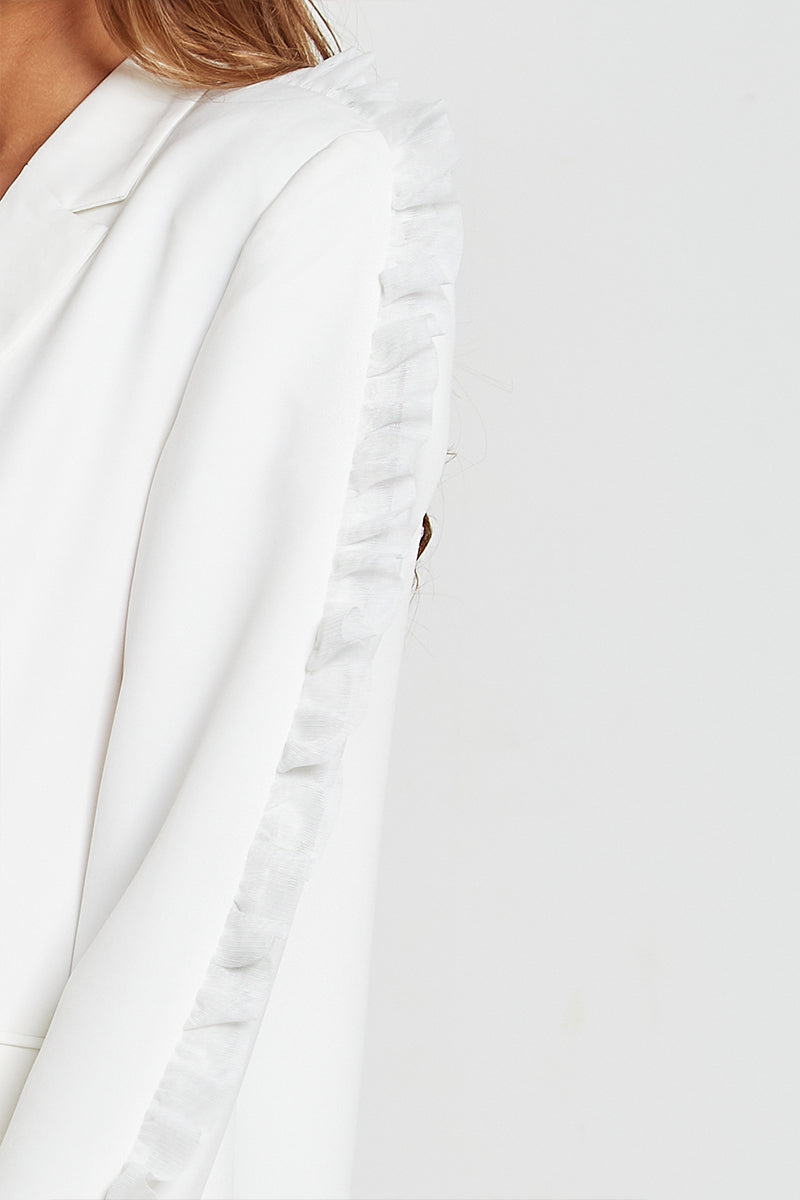 The Power Suit Blazer in White