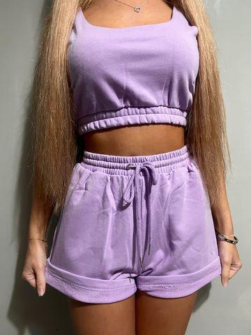 Cosy Crop Top and Shorts Lounge Sets - watts that trend