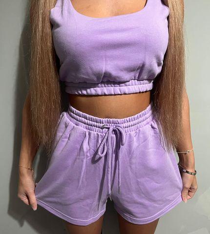 Cosy Crop Top and Shorts Lounge Sets - watts that trend