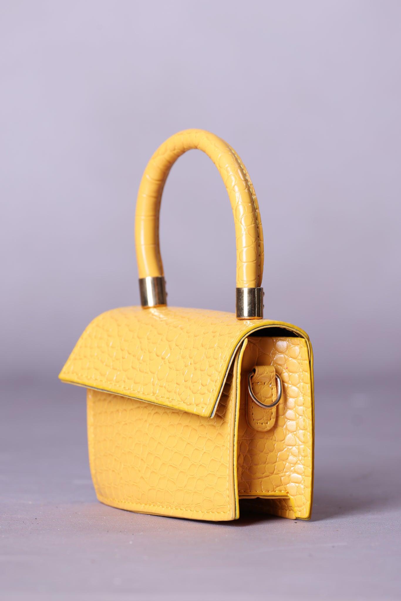 Mini Bag in Yellow - watts that trend