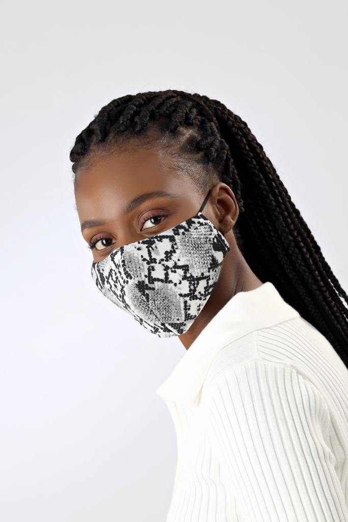 Snake Print Face Mask - watts that trend