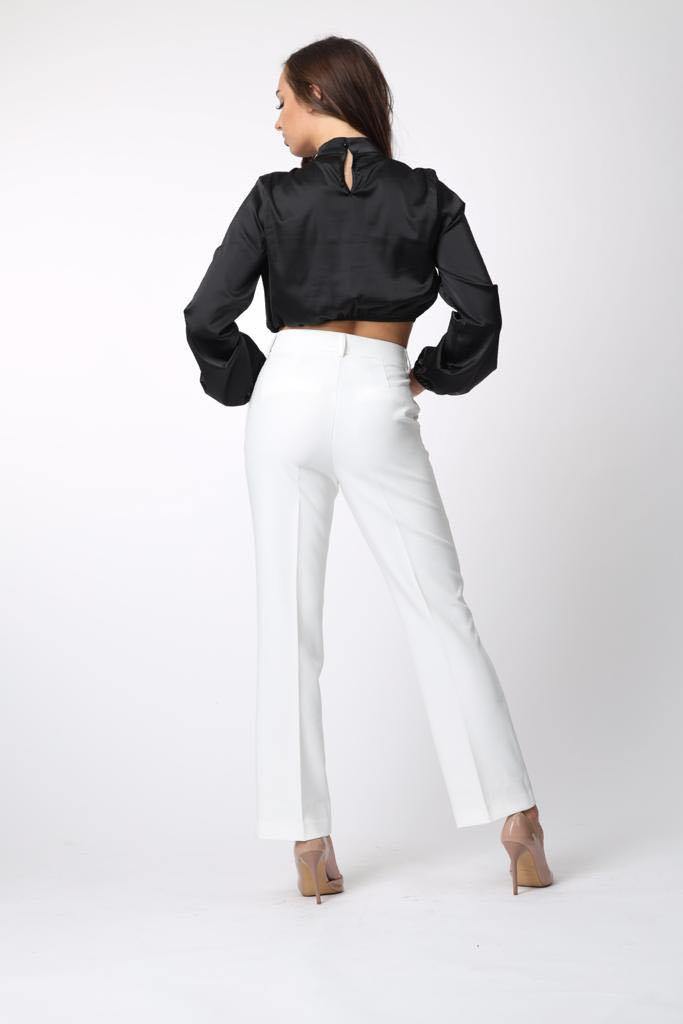 The Power Suit Trousers in White - watts that trend