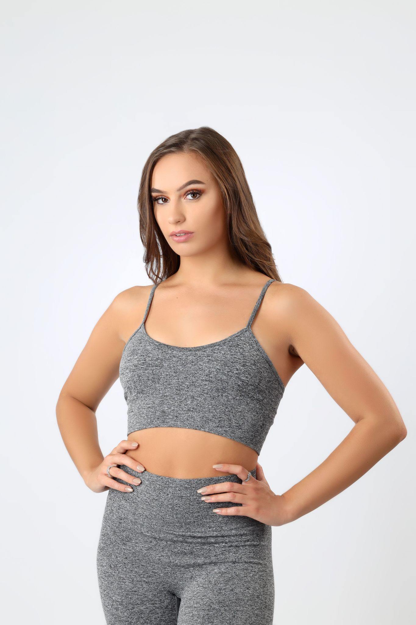 Vest It Crop Top in Grey - watts that trend