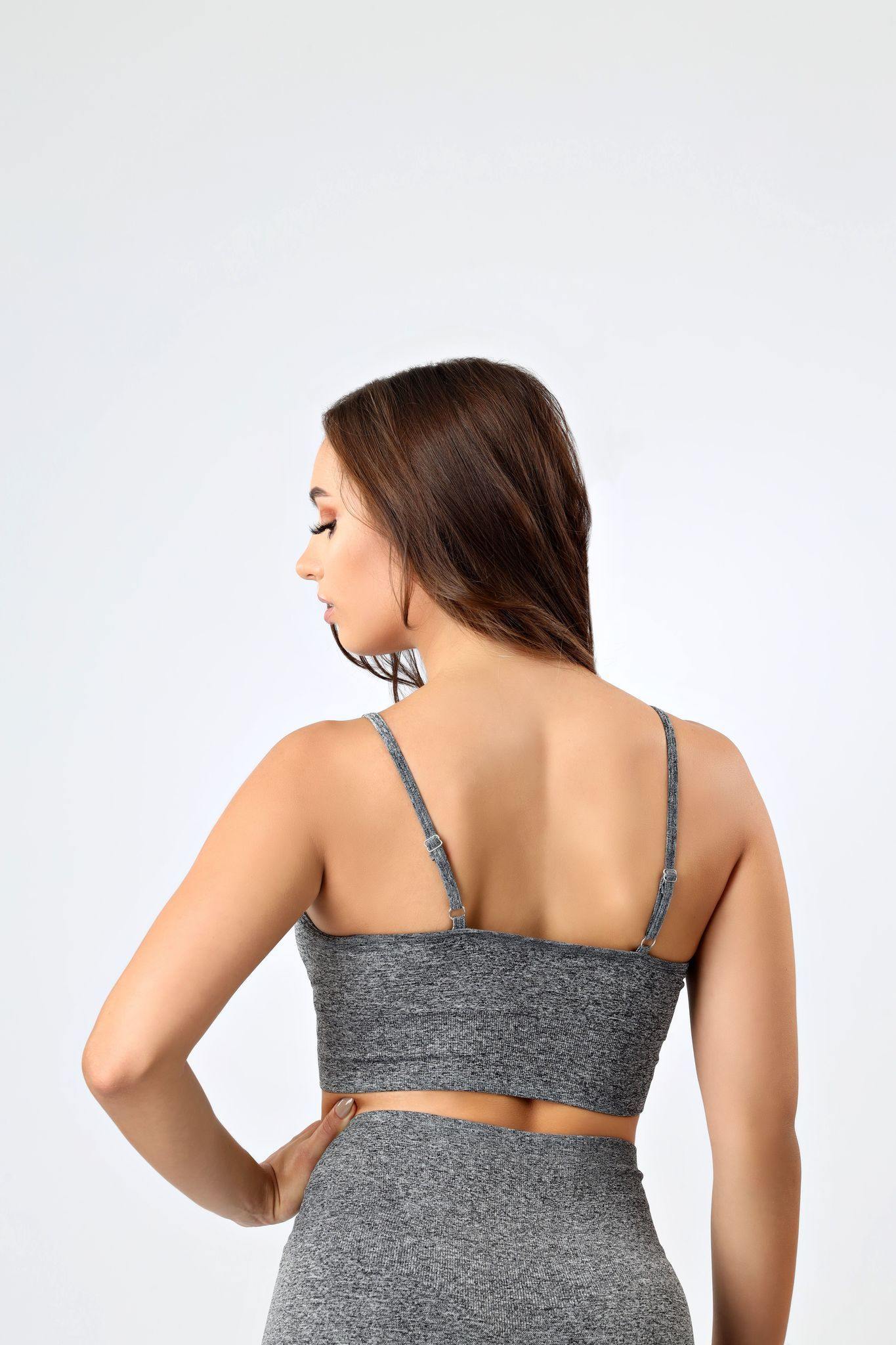 Vest It Crop Top in Grey - watts that trend