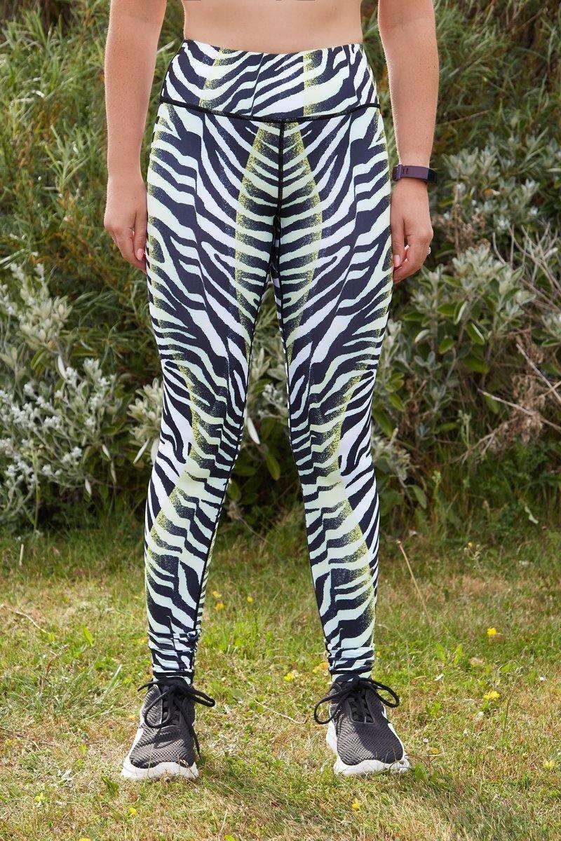 Zebra Print Sports Leggings - watts that trend