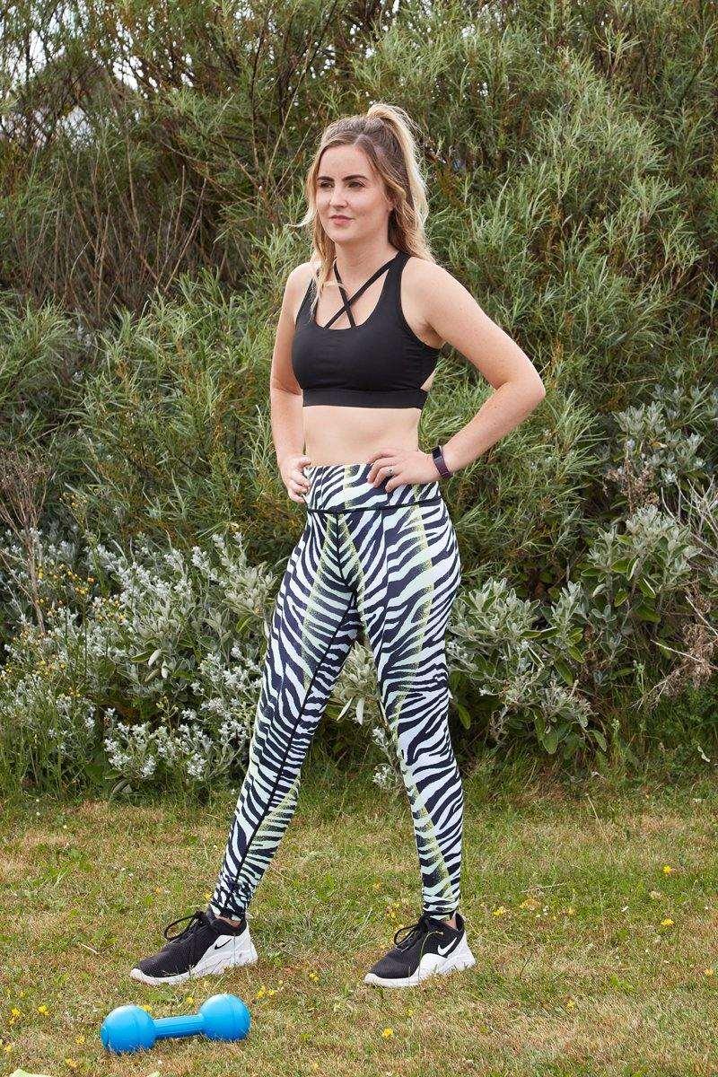 Zebra Print Sports Leggings - watts that trend